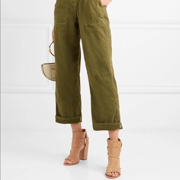 Laurence Dacade Deric Leather Studded Spike Quilted Cutout Block Heel Bootie 8.5 - Picture 2 of 16